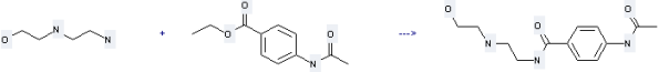 N-Aminoethylethanolamine can be used to produce 4-acetylamino-N-[2-(2-hydroxy-ethylamino)-ethyl]-benzamide